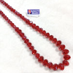 High Quality Graduation Red Colour  Crystal Beads