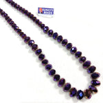 High Quality Graduation Dark Purple Colour  Crystal Beads