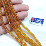 Brown 4mm Crystal Beads 950  Beads