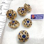 Oxidize Victoria Beads 6 Pcs