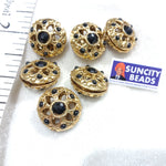 Oxidize Victoria Beads 6 Pcs