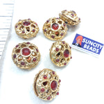 Oxidize Victoria Beads 6 Pcs