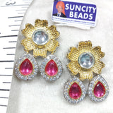 High Quality Kundan Broach 2 Piece