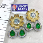 High Quality Kundan Broach 2 Piece