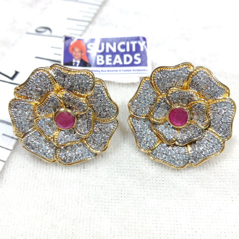 High Quality Antique Silver AD Earring