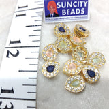 10 pcs High Quality Drop AD Kundan Broach