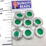 10 pcs High Quality Round AD Kundan Broach