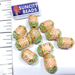 Meenakari Ball 12mm Cylinder 10pcs