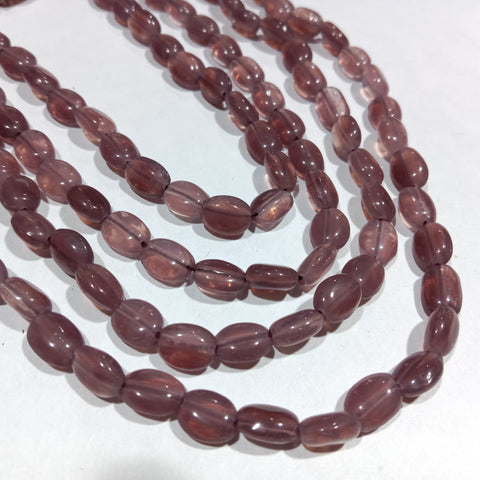 6mm Oval Glass Beads