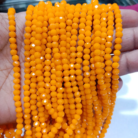 Mango Yellow 4mm Crystal Beads 1200 Beads