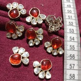 High Quality Kundan Pieces 4 Pcs