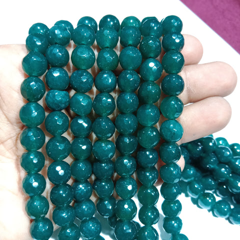 8mm Agate Beads Peacock Geen 45 Pcs