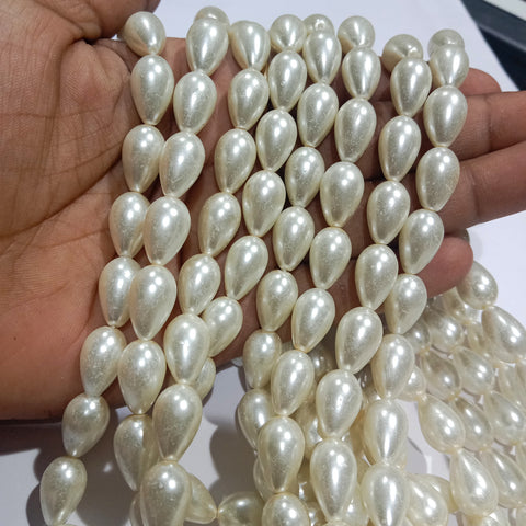 High Quality Metallic Pearl Drop Beads