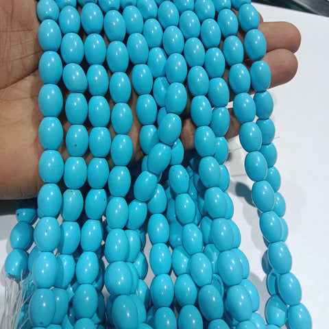 8×11mm High Quality Tarquaish Blue Pearl Beads