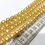 10mm Brass Gold Beads
