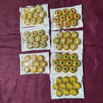 Kundan Brooch Round 10pcs