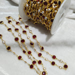 Meroon Shine Beads Pearl Gunthan beaded chain 1 MTR