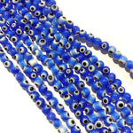 Evil Eye Beads 4mm Size 1 String Blue Colour