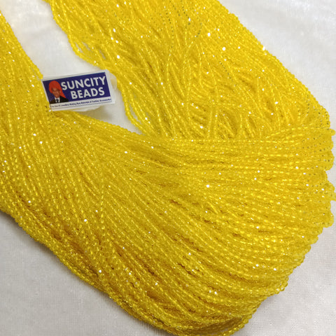 Yellow High Quality Hydro Crystal Beads 1200pcs