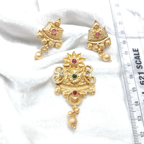 High quality rajwadi pendant set with earings