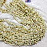 Light Yellow Fancy Uncut Stone Beads 1 String