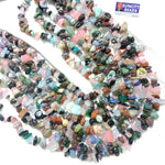 Fancy Uncut Stone Beads 1 String Multi Colour