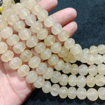 Light  Tranprent Yellow Pumpkin Beads 35 Beads