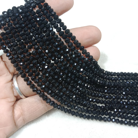 3mm Black Crystal Beads 1400 Pcs