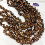 Tiger Eye Colour Fancy Uncut Stone Beads 1 String