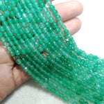 Ligh Green 4mm Agate Beads 1 string