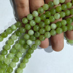 Sheded Mint Green 8mm plan agate beads 1 string