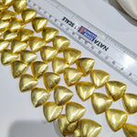 High Quality Brushed Brass Gold Beads 18 Pcs Approx