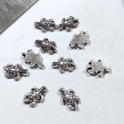 Silver Oxidize Metal Beads 90 Pcs