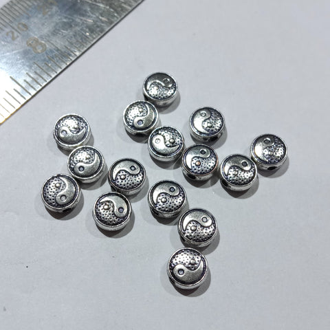 Silver Oxidize Metal Beads 110 Pcs
