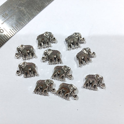 Silver Oxidize Metal Beads 35 Pcs