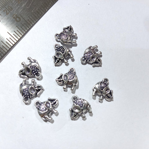Silver Oxidize Metal Charms 65 Pcs