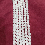 Agate beads 8mm white 45 pcs