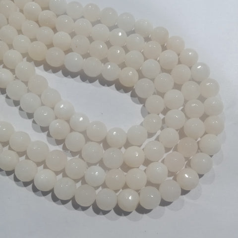 Agate Beads 10mm cream