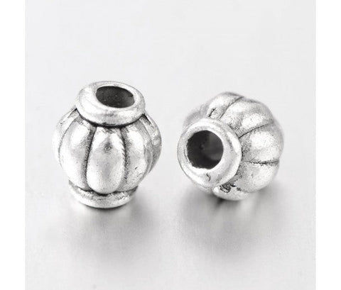 Silver Oxidize Metal Spacer Beads 20 Pcs