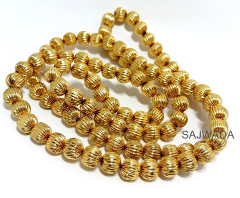 Golden Metal Beads 100 Pcs