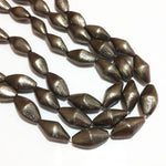 Dholki Brushed Oxidize Beads 20pcs