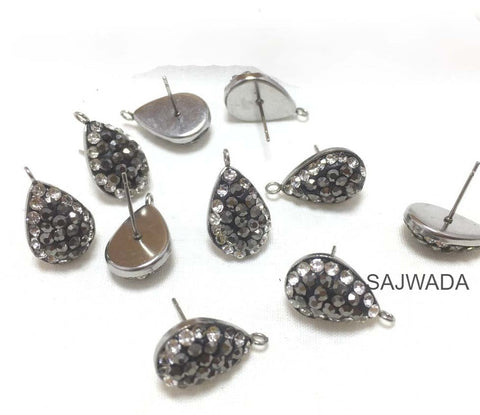 Ceased Stone Earring Tops 5 Pairs
