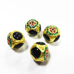 Meenakari Kundan Jadau Beads 4 Pcs