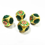 Meenakari Kundan Jadau Beads 4 Pcs