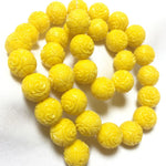 Round Carving Flower Beads 38 Pcs