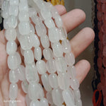 White Small Tumble Stone Beads