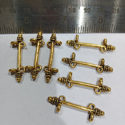 Golden Oxidize Connector 50 Pieces