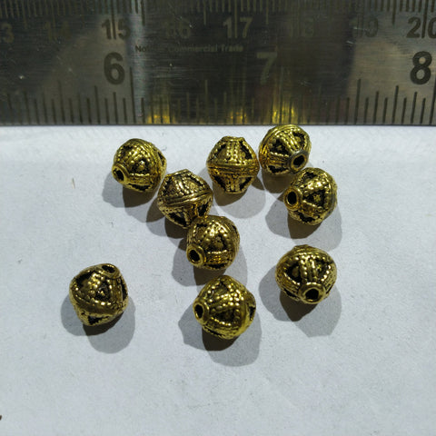 Oxidize Metal Beads 45 Pieces