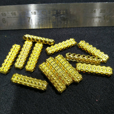 Oxidize 7 Hole divider Metal Beads 14 Pairs