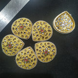 Meenakari Kundan Broach 6 Pieces